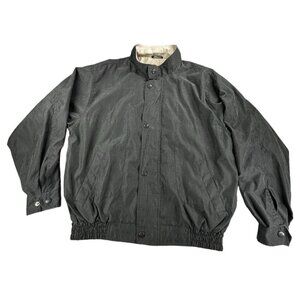 Grand Slam Tour Windbreaker Jacket Mens Medium Black Munsingwear Penguin